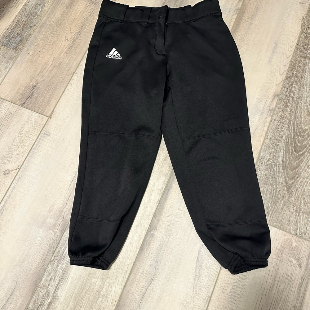 Adidas Girls Black Softball Pants